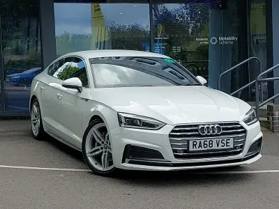 Used Audi A5 S-Line 190 HP (139 kW) 2019 White Coupe
