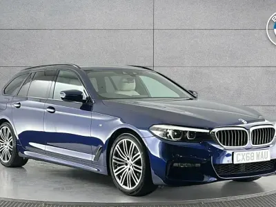 Used BMW 520 M Sport 192 HP (141 kW) 2018 Blue Estate
