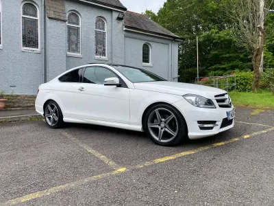 Used Mercedes C220 Sport Edition 2014 White Coupe
