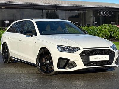 White Used 2021 Audi A4 Black Edition Estate | £23,950 (Fair price)