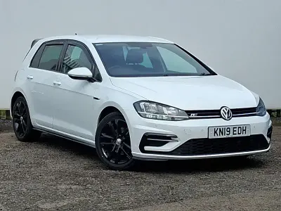 Used VW Golf VII R-line 150 HP (110 kW) 2019 White Hatchback