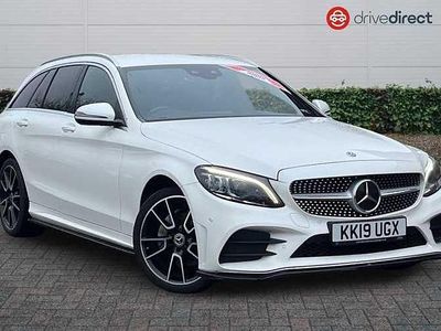 White Used 2019 Mercedes C220 AMG Line Premium Estate | £18,279 (Fair price)