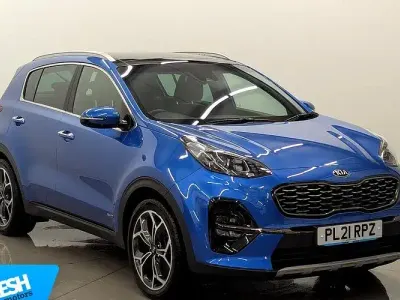 Usado Kia Sportage GT-Line S 136 HP (100 kW) 2021 Azul SUV