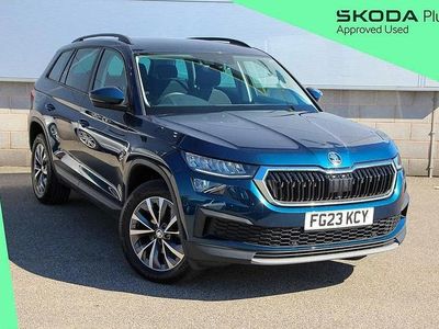 Used Skoda Kodiaq SE Drive 147 HP (108 kW) 2023 Petrol blue metallic SUV