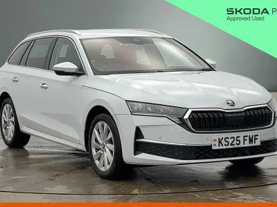 Used Skoda Octavia SE L 110 HP (80 kW) 2025 Moon white metallic Estate