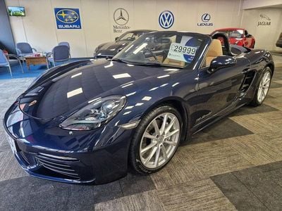 Used Porsche 718 Boxster 295 HP (216 kW) 2017 Blue Cabriolet