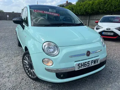 Used Fiat 500 69 HP (50 kW) 2015 Green Hatchback