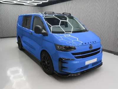 New VW Transporter 150 HP (110 kW) 2026 Blue Van