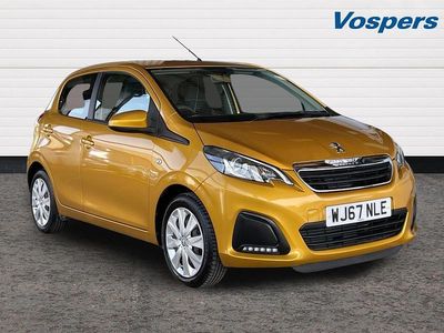 Used Peugeot 108 Active 67 HP (49 kW) 2018 Yellow Hatchback