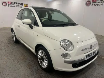 Used Fiat 500 Lounge 69 HP (50 kW) 2014 White Hatchback