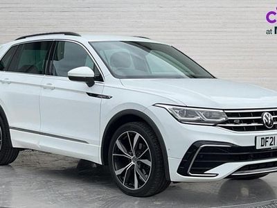 White Used 2021 VW Tiguan R-line SUV | £23,176 (Fair price)