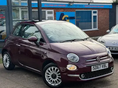 Used Fiat 500 Lounge 69 HP (50 kW) 2018 Red Hatchback