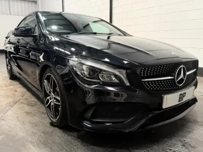 Used Mercedes CLA220 AMG line 177 HP (130 kW) 2018 Black Coupe