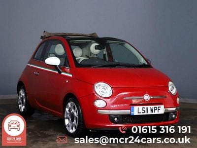 Red Used 2011 Fiat 500C Lounge Cabriolet | £4,475 (Fair price)