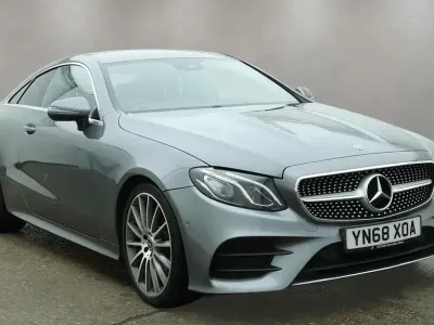 Used Mercedes E220 AMG line 194 HP (142 kW) 2018 Grey Coupe