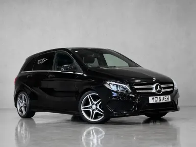 Used Mercedes B180 AMG line 122 HP (89 kW) 2015 Black Hatchback