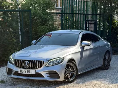 Used Mercedes C300 AMG line 2019 Silver Coupe