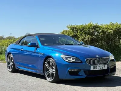 Used BMW 650 Cabriolet M Sport 450 HP (330 kW) 2017 Blue Cabriolet