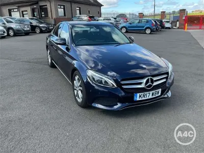 Used Mercedes C220 2017 Blue Sedan