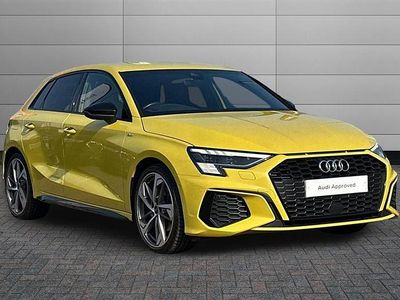 Used Audi A3 Comfort 150 HP (110 kW) 2021 Python yellow Sedan