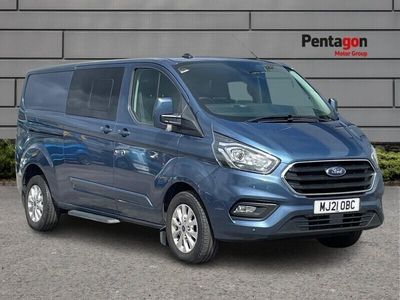 used Ford 300 Transit Custom 2.0Ecoblue Limited Crew Van 5dr Diesel Manual L2 H1 Euro 6 s/s 130 Ps
