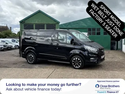 Used Ford Transit Custom Sport 170 HP (125 kW) 2022 Black Van
