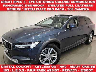 Blue Used 2018 Volvo V90 CC Pro Estate | £19,490 (Expensive)
