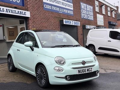 Used Fiat 500 Lounge 69 HP (50 kW) 2016 Green Hatchback