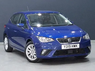 Used Seat Ibiza SE Technology 80 HP (58 kW) 2019 Blue Hatchback