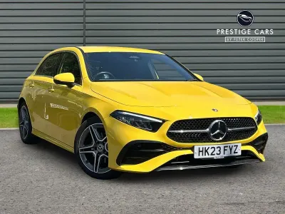 Used Mercedes A180 Executive 134 HP (98 kW) 2023 Yellow Hatchback