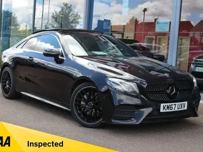 Used Mercedes E220 AMG Line Premium Plus 194 HP (142 kW) 2017 Black Coupe