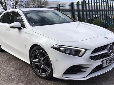 Used Mercedes A180 AMG Line Premium 136 HP (100 kW) 2019 White Hatchback