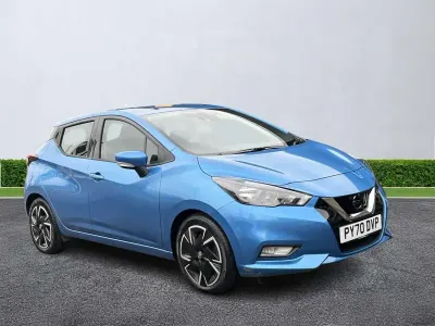 Używany Nissan Micra Acenta 2021 Niebieski Hatchback