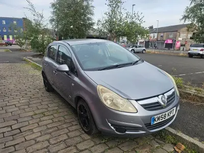 Used Vauxhall Corsa Club 89 HP (65 kW) 2008 Silver Hatchback