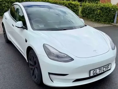 Used Tesla Model 3 Long Range AWD 366 kW (498 HP) 2022 White Sedan