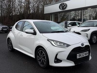 White Used 2022 Toyota Yaris Hybrid Design Hatchback | £16,995 (Fair price)