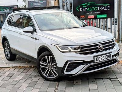 White Used 2023 VW Tiguan Allspace Elegance SUV | £27,500 (Fair price)