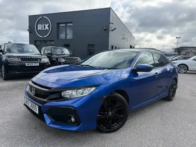 Used Honda Civic SR 126 HP (92 kW) 2018 Blue Hatchback