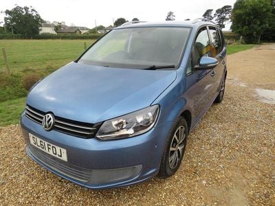 Used VW Touran SE 105 HP (77 kW) 2011 Blue MPV