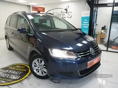 Used VW Sharan SE 140 HP (102 kW) 2014 Blue MPV