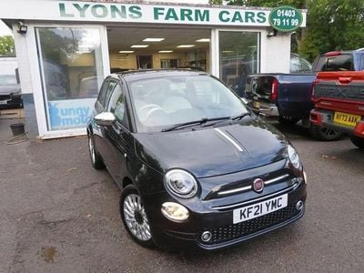 Black Used 2021 Fiat 500 Lounge Hatchback | £10,495 (Fair price)