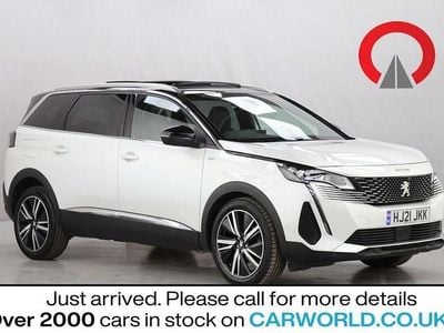 White Used 2021 Peugeot 5008 Premium Hatchback | £17,990 (Fair price)