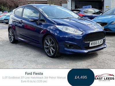 Used Ford Fiesta ST-Line 125 HP (91 kW) 2016 Blue Hatchback