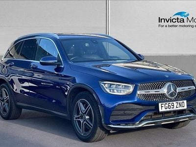 Used Mercedes GLC220 AMG line 194 HP (142 kW) 2019 Blue Estate
