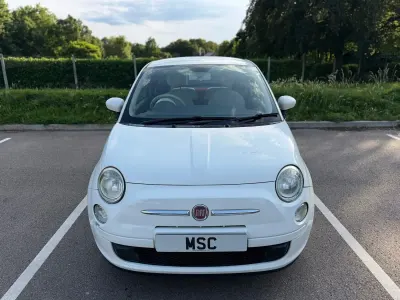 Used Fiat 500 Pop 69 HP (50 kW) 2009 White Cabriolet