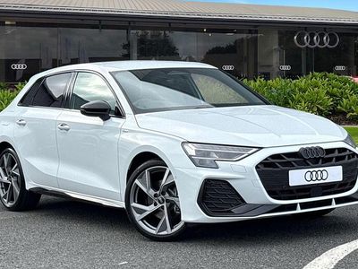 White New 2025 Audi A3 Sportback Black Edition Hatchback | £34,165 (Good price)