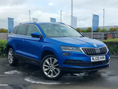 Second-hand Skoda Karoq SE L 116 CP (85 kW) 2020 Albastru SUV
