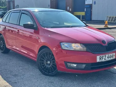 Used Skoda Rapid SE 105 HP (77 kW) 2014 Red Hatchback
