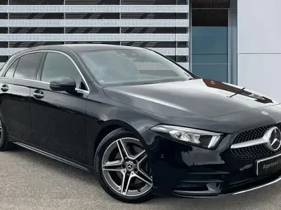 Used Mercedes A220 AMG Line Premium 190 HP (139 kW) 2019 Black Hatchback