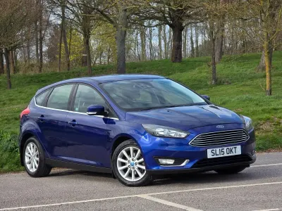 Used Ford Focus Titanium 2015 Blue Hatchback